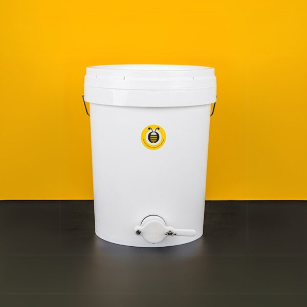 Empty honey bucket with honey gate 20L